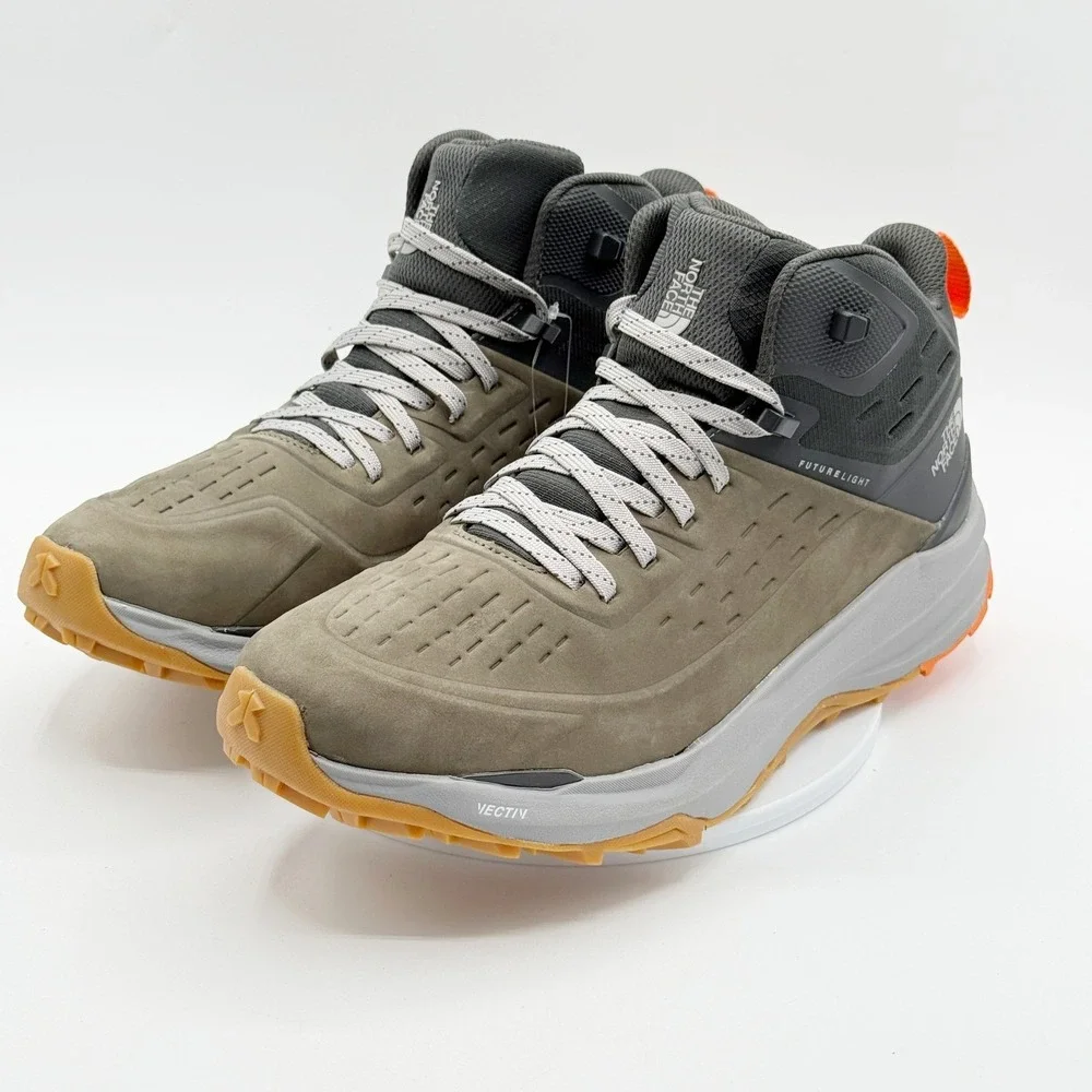 The North Face Vectiv Exploris‎ 2 Mid Futurelight Size 12.5 Mens Taupe Green NEW